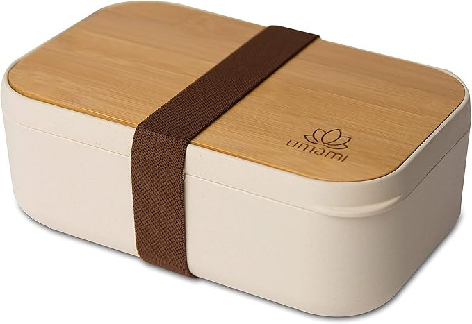 UMAMI All-in-One Bento Box for Adults/Children, 1 New Sauce Pot, 4 Full Cutlery Set & 1 Divider Incl | Amazon (US)