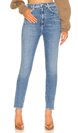 Pinch Waist Skinny in Amped | Revolve Clothing (Global)