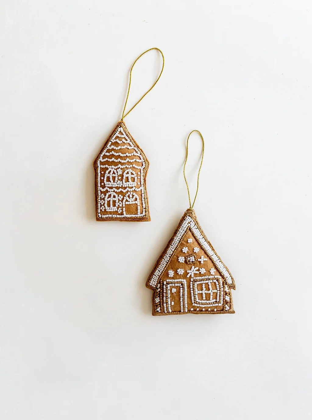 Beaded Gingerbread House Ornament | House of Jade Home
