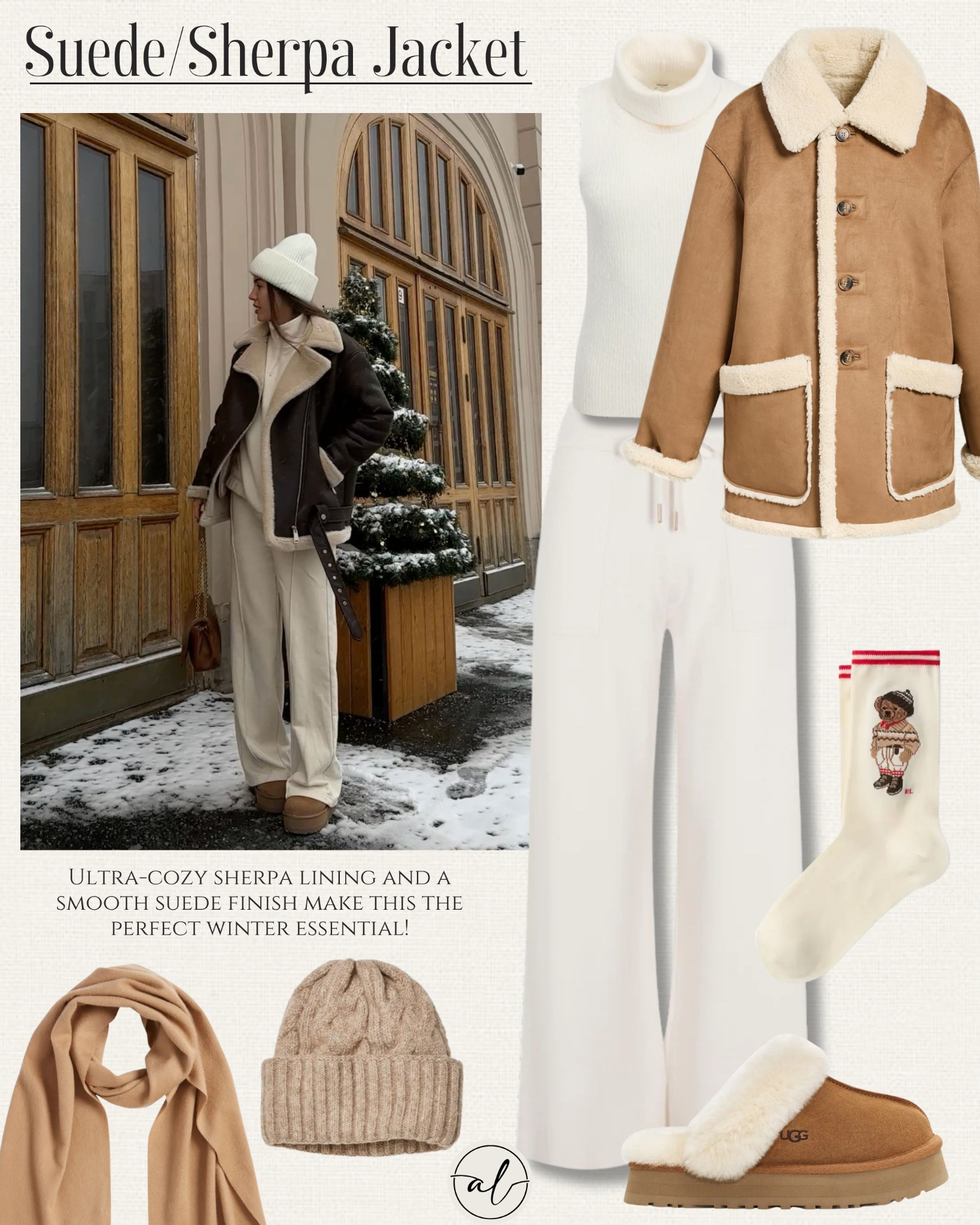 Winter outfit: Sherpa/ suede jacket 
ULTRA-COZY SHERPA LINING AND A
SMOOTH SUEDE FINISH MAKE THIS THE PERFECT WINTER ESSENTIAL!

#LTKStyleTip #LTKOver40 #LTKU