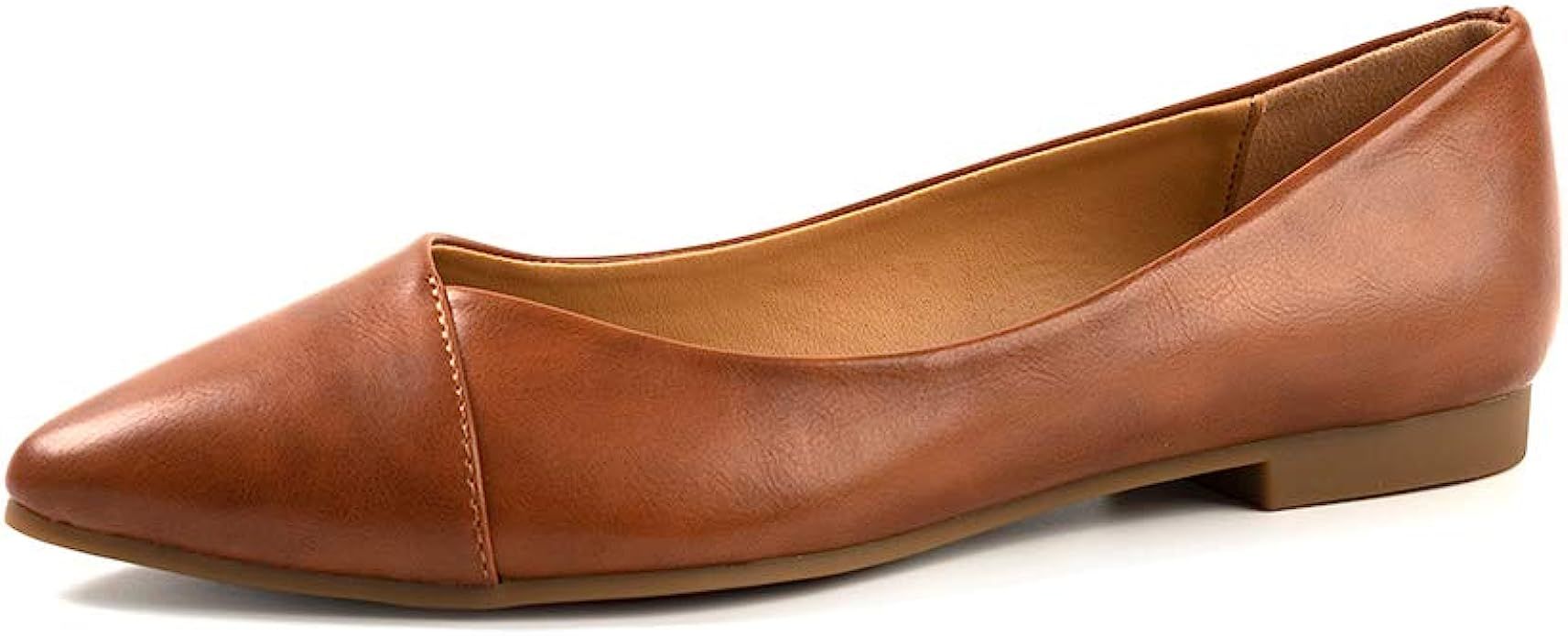 FUNKYMONKEY Women's Classic Ballet Flats Casual Comfort Slip On Flats Shoes | Amazon (US)