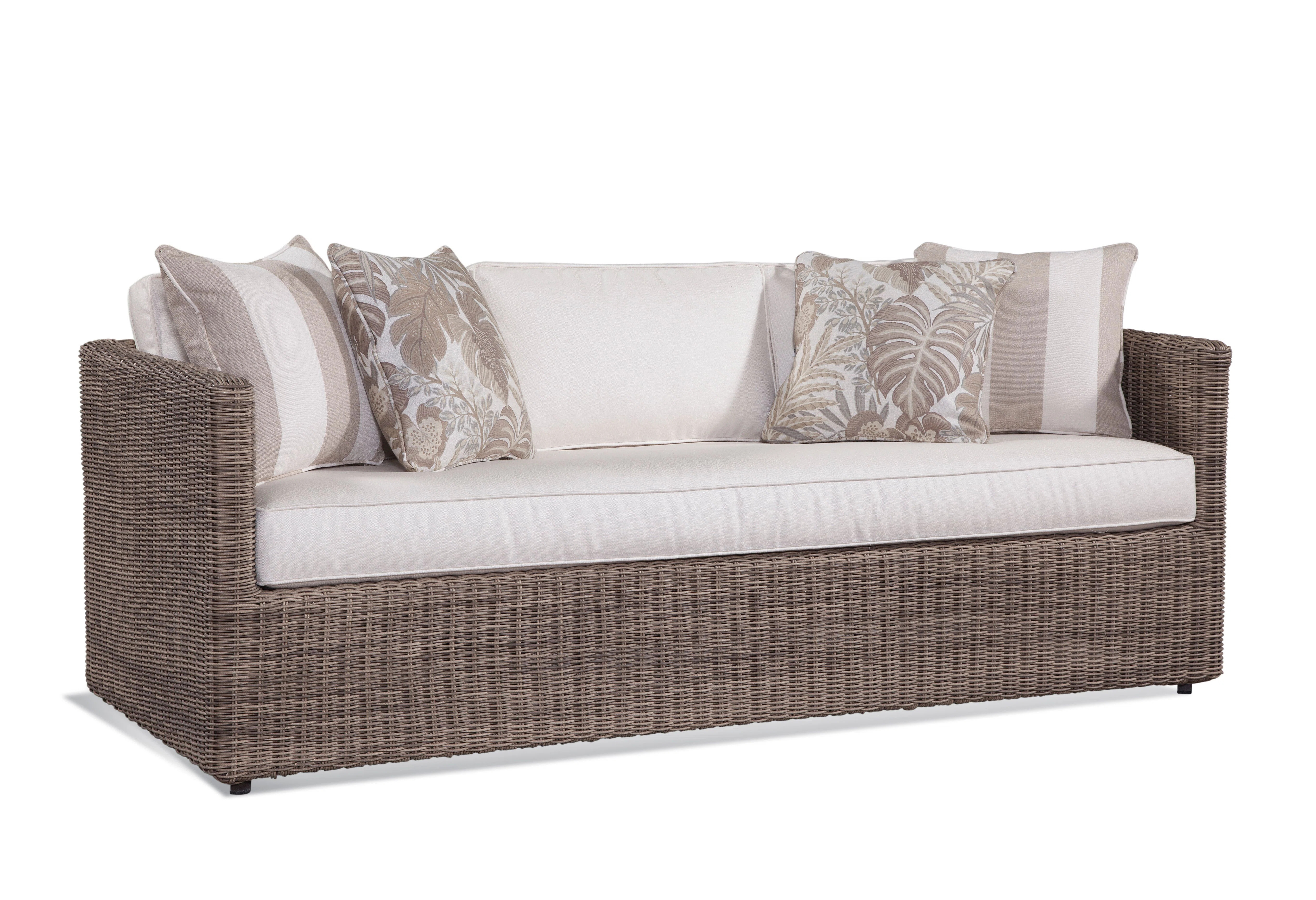 Paradise Bay 82'' Wide Wicker Patio Sofa with Cushions | Wayfair North America