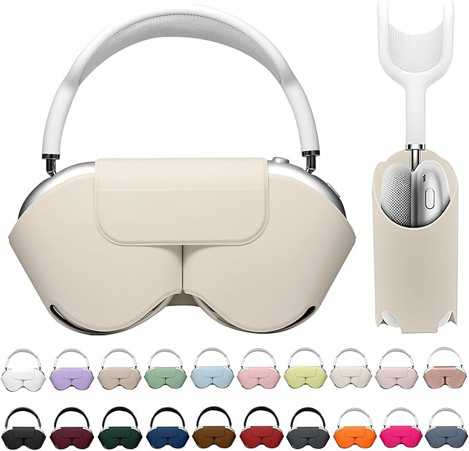 Maxjoy for Apple Airpods Max Smart Case Cover, Soft PU Leather Protective Cover Accessories for A... | Amazon (US)