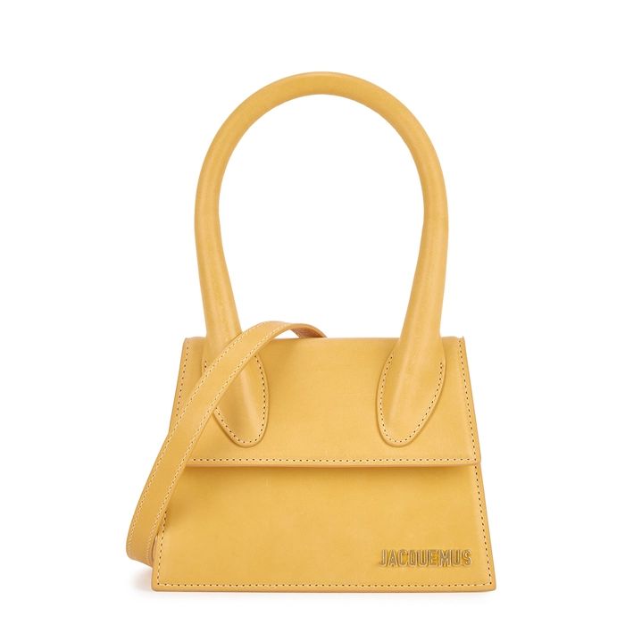 Jacquemus Le Chiquito Moyen Yellow Top Handle Bag | Harvey Nichols (Global)