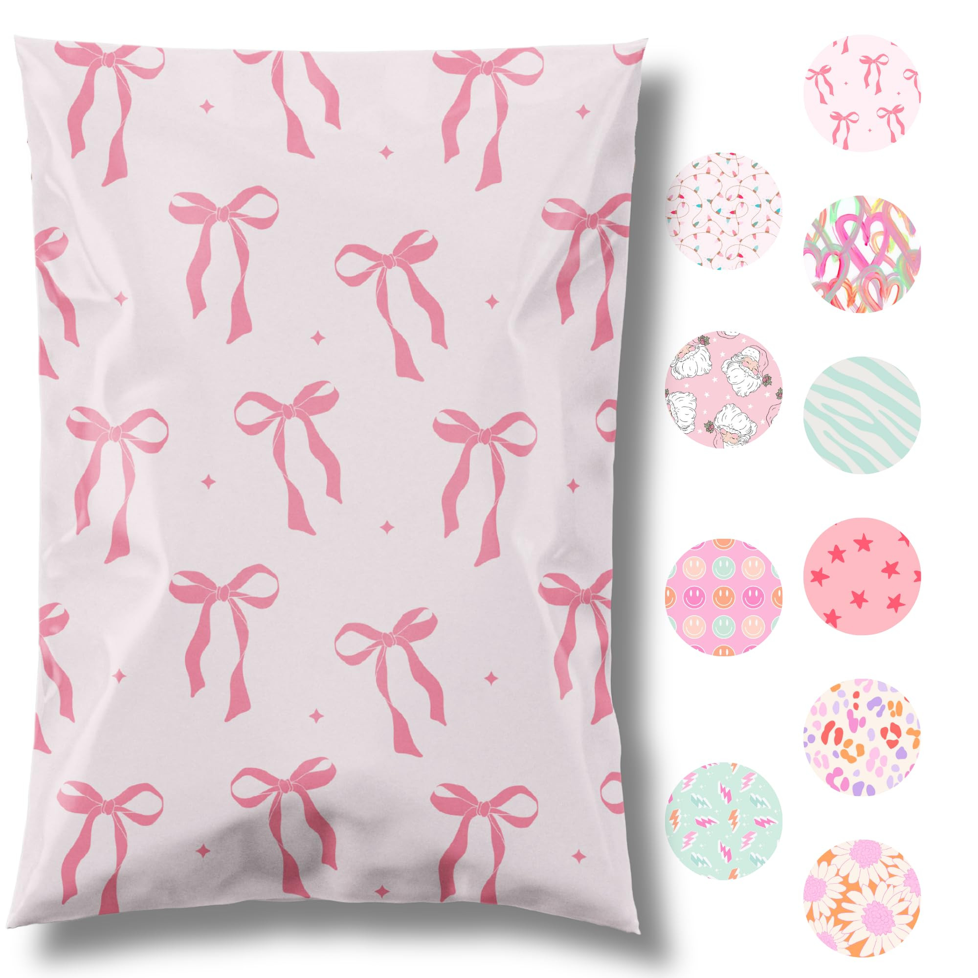 14.5x19 Designer Poly Mailer 100 Pack Heavy Duty Waterproof Self Seal Shipping Bags for Small Bus... | Amazon (US)