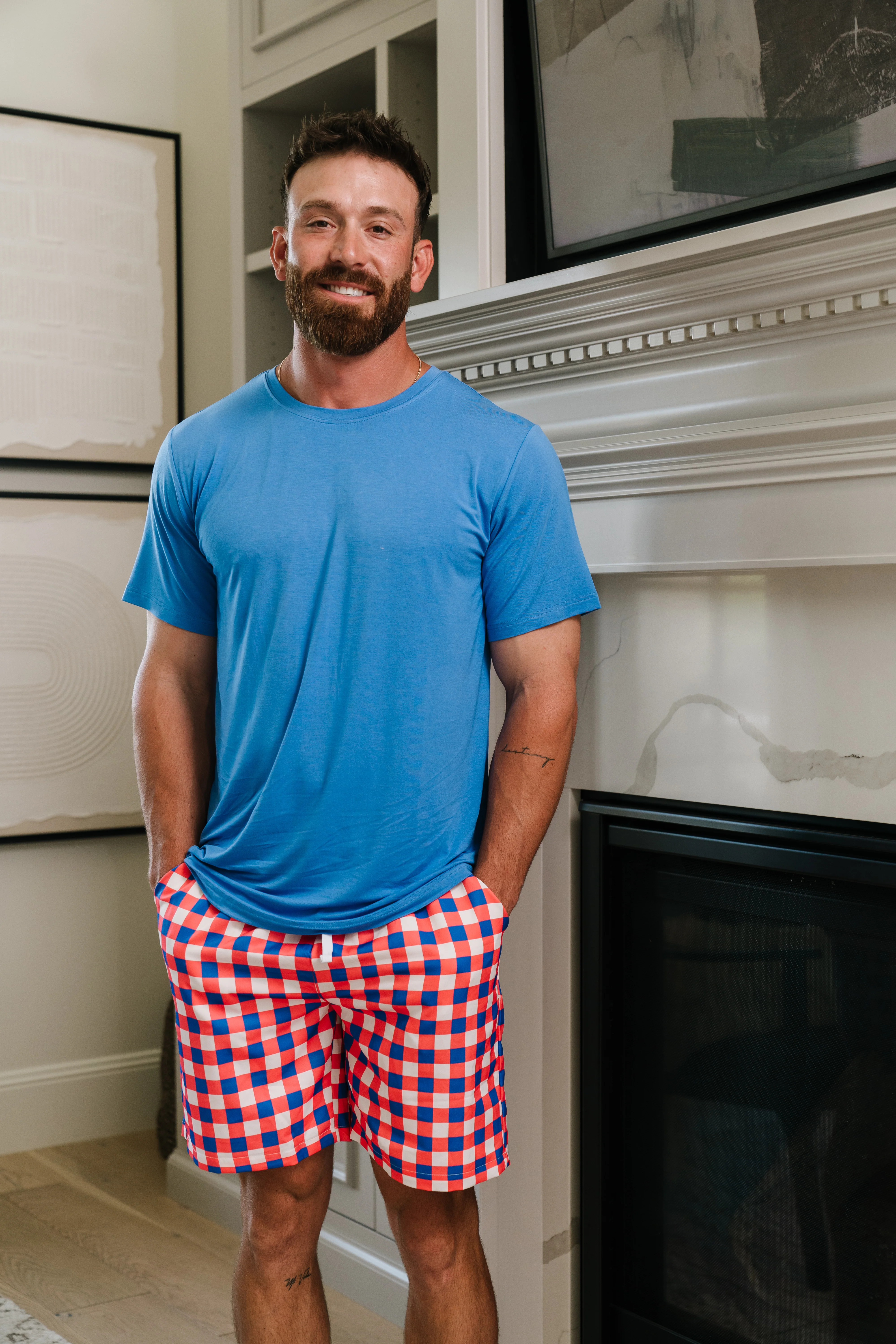 RED, WHITE & TRUMAN DREAM MEN'S TOP | DREAM BIG LITTLE CO