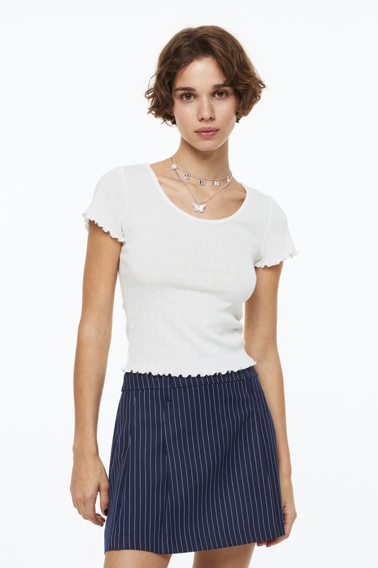 Pointelle Jersey Top | H&M (US + CA)