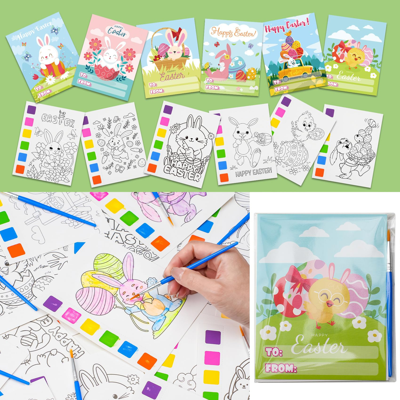 Rotu Easter Basket Stuffers Fillers for Toddlers Easter Gifts for Kids 30 Pack(240 PCS) Mess-Free... | Amazon (US)