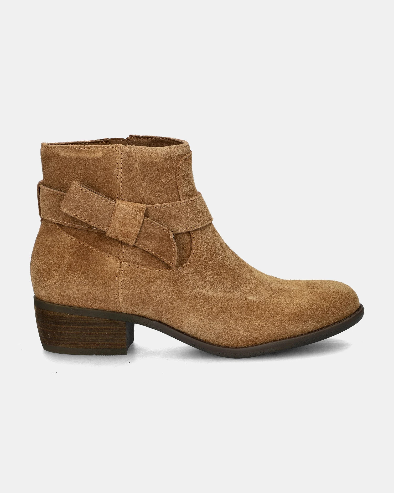 Skechers Texas - Enkellaarsjes voor vrouwen - Cognac | Nelson Schoenen NL