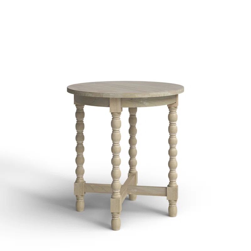 Baen Round Solid Wood End Table | Wayfair North America