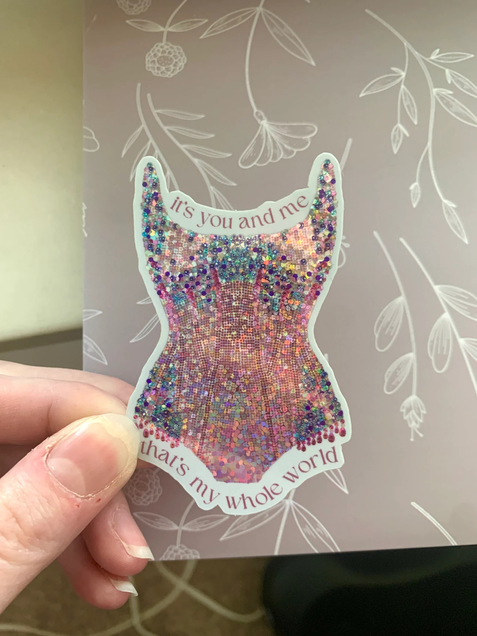 Eras Sparkle Bodysuit Sticker, It's You and Me, That's My Whole World Opening Song Tour Sticker -... | Etsy (US)