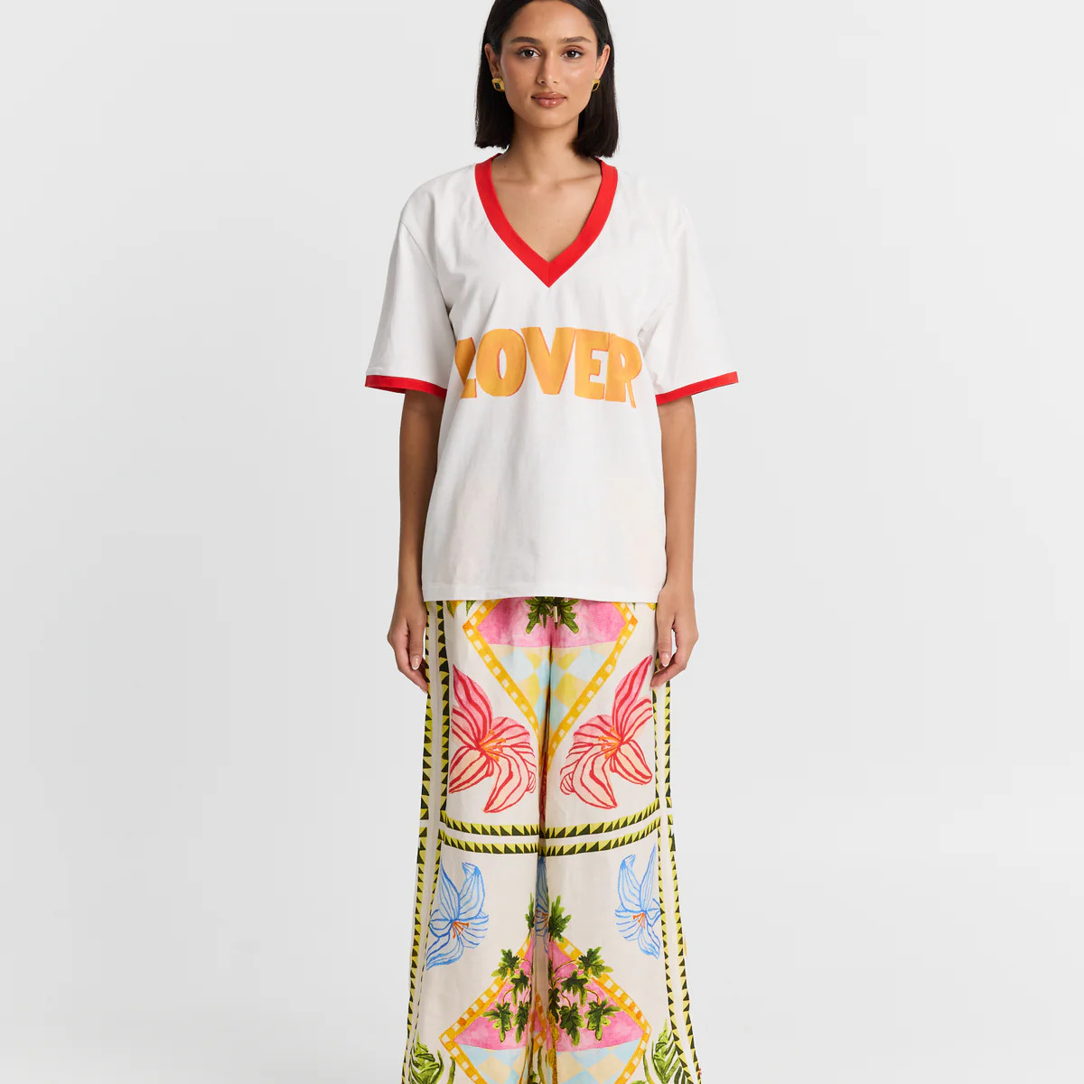 Lover V-Neck Tee | Maku the Label