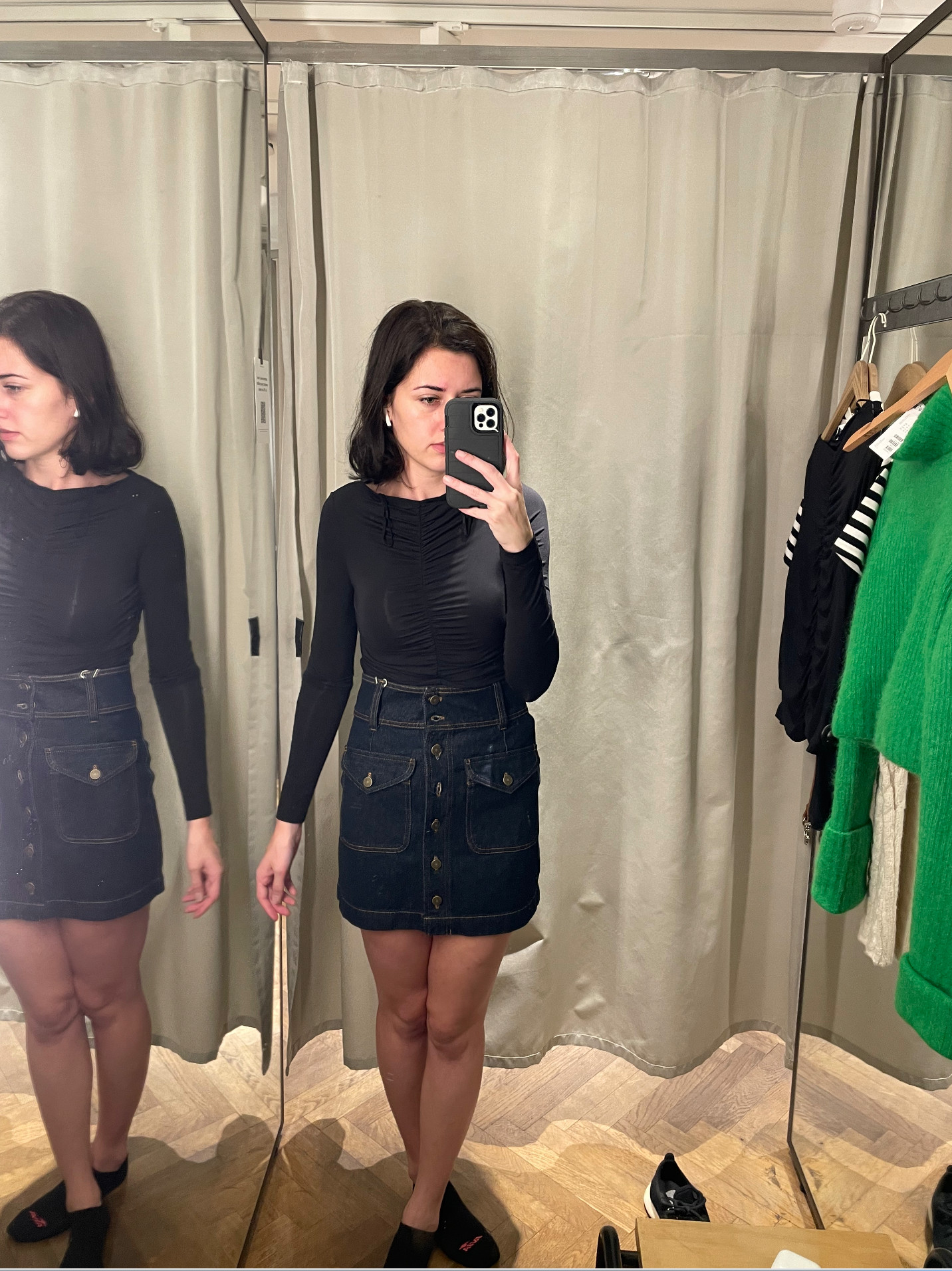 This fitted ruched top is from & Other Stories — I love how sleek it looks tucked into this high-waisted denim skirt from Sézane (an older piece I’ve had for a few seasons but still one of my favorites). Both brands always nail that effortlessly chic French look that works for any season.

Linked similar styles!

#LTKfashion #LTKeurope #Sézane #AndOtherStories #ParisStyle #FrenchGirlStyle #FallOutfitIdeas #DenimSkirtOutfit #CapsuleWardrobe #LTKFinds #LTKstyletips #LTKtravel 

 #LTKGiftGuide #LTKSeasonal #LTKTall