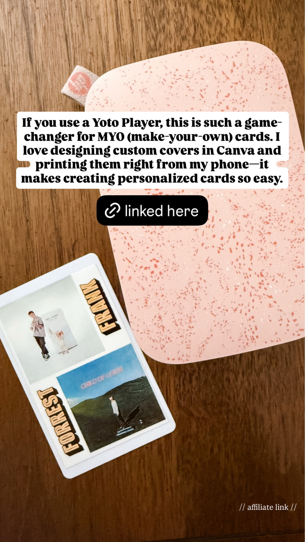 If you use a Yoto Player, this is such a game-changer for MYO (make-your-own) cards. I love designing custom covers in Canva and printing them right from my phone—it makes creating personalized cards so easy.

#LTKHome #LTKKids #LTKmomlife