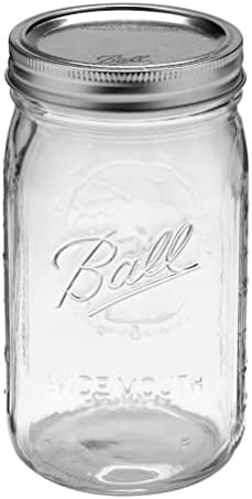 Ball Quart (32oz) Jar with Silver Lid, Wide Mouth, 1 Jar | Amazon (US)