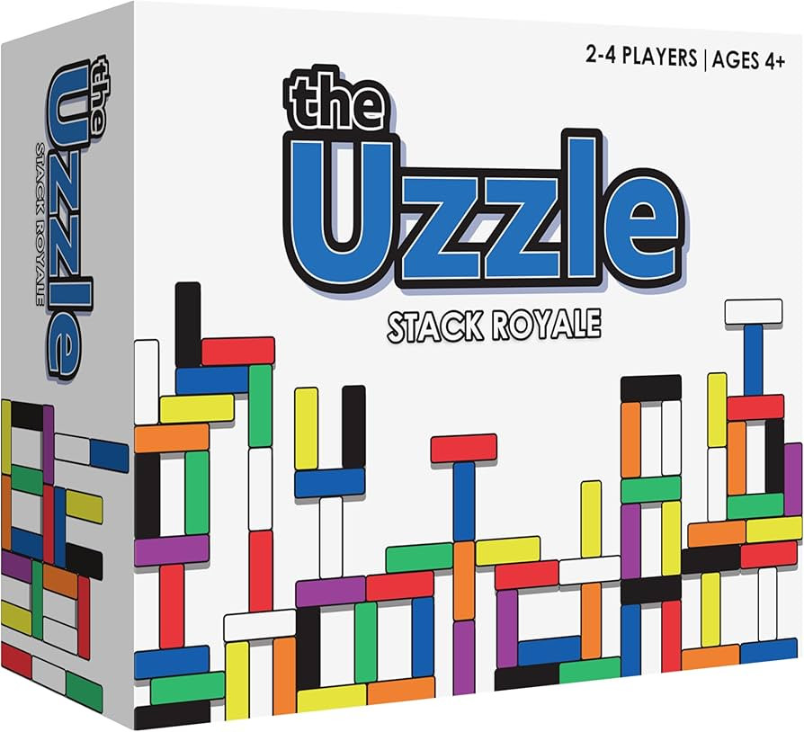 The Uzzle Stack Royale Board Game, Fast & Fun Family Board Game for Children & Adults, Color Bloc... | Amazon (US)