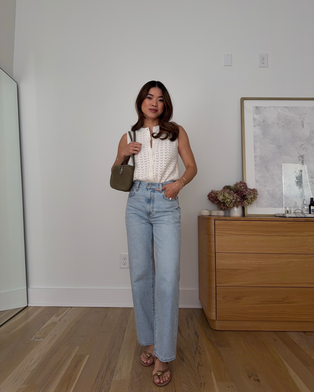 Sizing info: 
•Top size XS 
•Jeans size 23 in 15 Yrs Brl Thr Bleu  

petite fashion, get dressed with me, outfit inspiration, ootd, nashville outfit, Nashville influencer, petite style, vacation style, casual outfits, mom style, petite pants, spring outfits, spring outfit info, spring pants, spring outfit idea, spring top, spring tank, spring sweater, spring shoes, sweater tank, jeans, spring jeans, petite jeans, aritzia jeans, 
@Aritzia 
 

#LTKSeasonal #LTKootd #LTKPetite