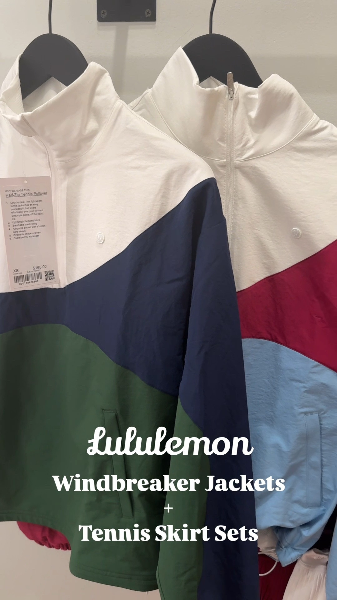 Tennis preppy will always be a good idea 😍 Lululemon windbreaker jacket and tennis skirt outfit idea + love this tennis polo top! The jackets also drawstring cinch at the waist 🎉

@lululemon athleisure matching sets fall outfit pickleball activewear classic 90s aesthetic mini skirt pleated