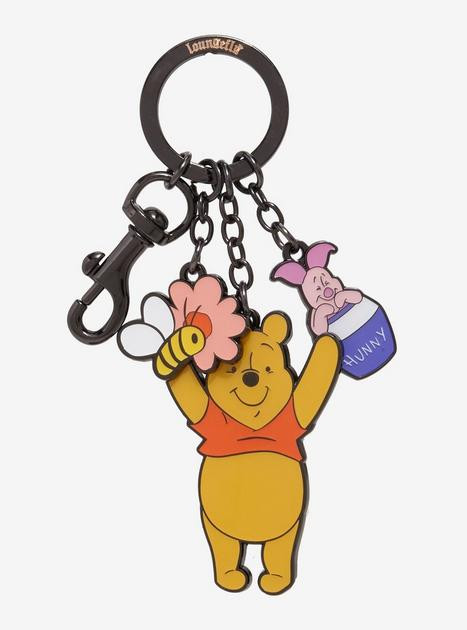 Loungefly Disney Winnie the Pooh Piglet & Pooh Bear Multi Charm Keycharm — BoxLunch Exclusive |... | BoxLunch