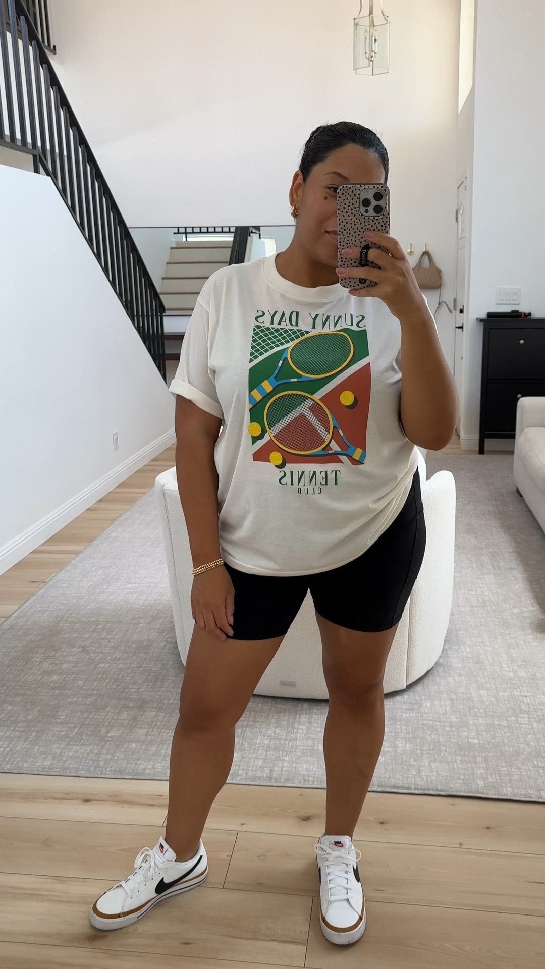 Comfy ootd. Bike shorts, target tee and Nikes! 

Target | target finds | Target fashion 

#LTKMidsize #LTKFindsUnder50 #LTKVideo