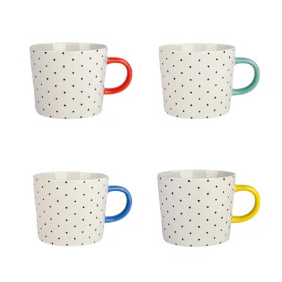 Oogle Polka Dot Mug 13 fl oz, Assorted Bright Color Handle | Wayfair North America