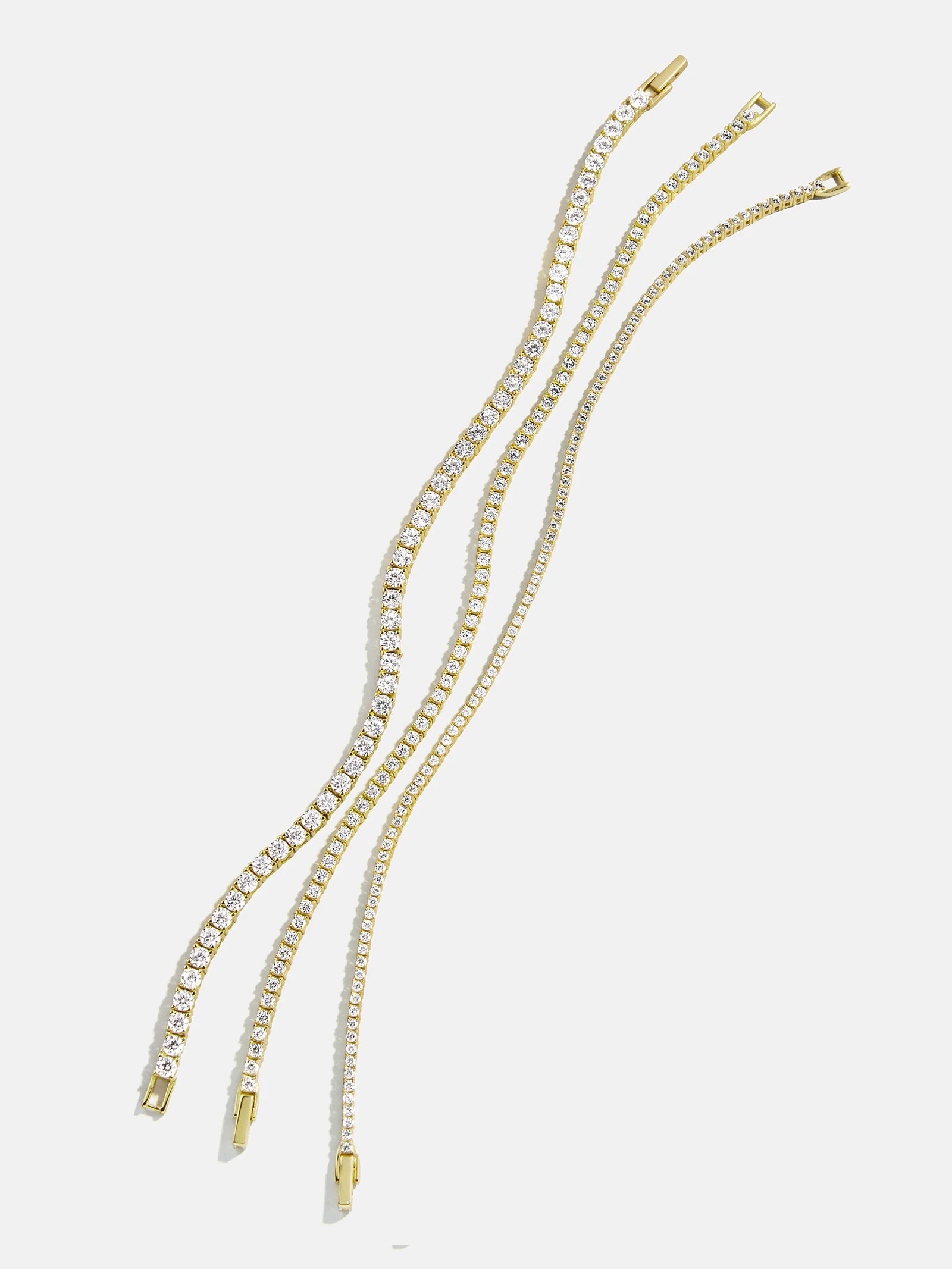 Billie Gold Tennis Bracelet - Gold Plated Brass | BaubleBar