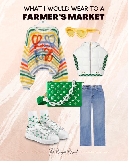 “WHAT I WOULD WEAR TO” - The Farmer’s Market in the Fall/Early Spring!
- for budget-friendly links to the LV COUSSIN PM bag and the Loewe sunglasses, see the link in my TikTok or Instagram bio. 