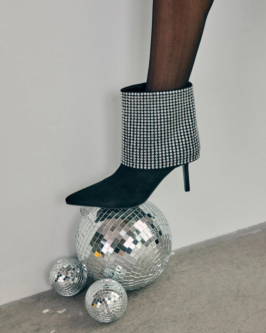 Diamond Hour Embellished Fold Over Booties | VICI