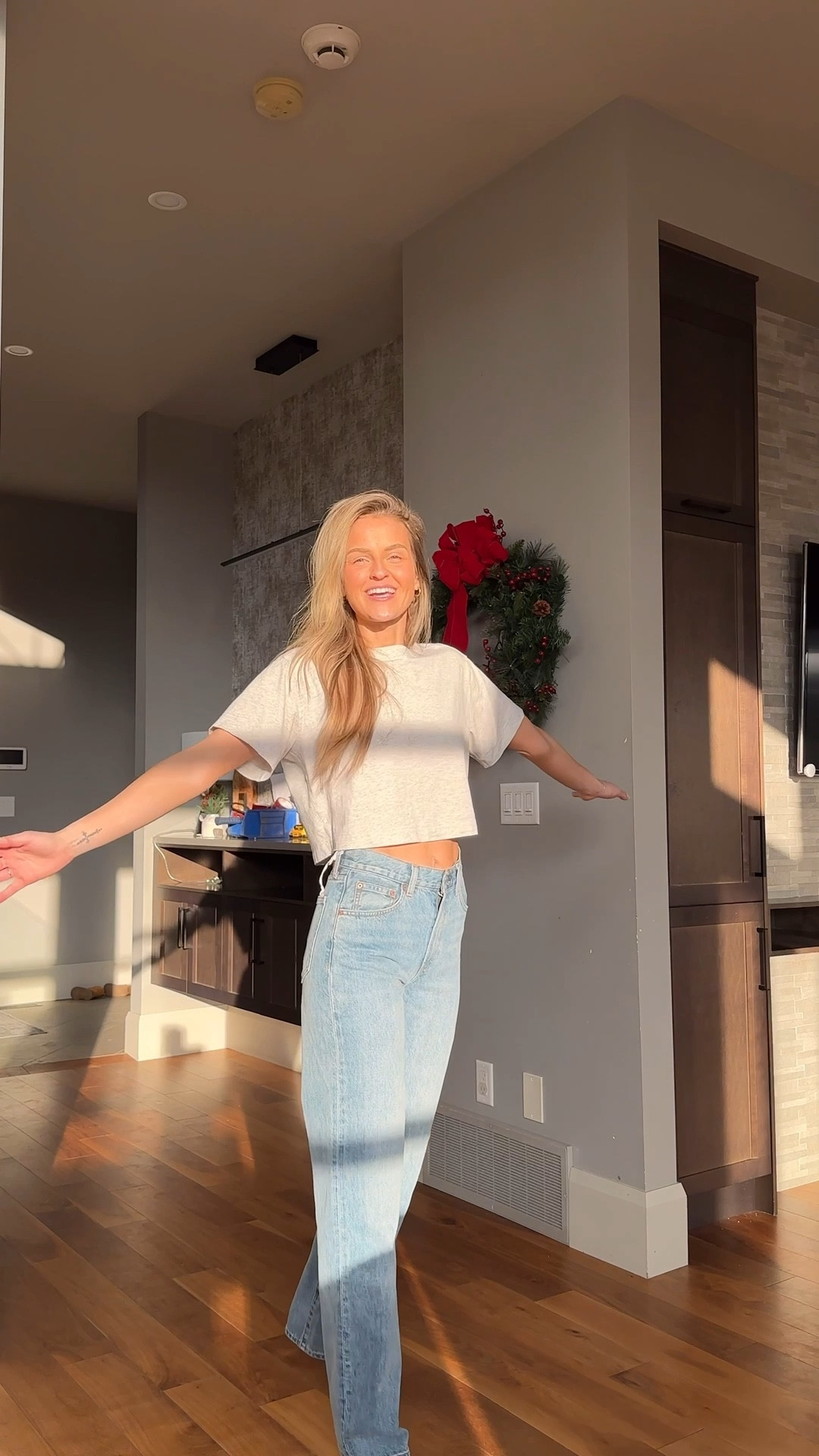 What do I do with all my jeans with rips in them now?! 😂

Wearing a size 25 in the jeans a small in the top 🤍

#LTKdatenight #LTKwinter #LTKholiday