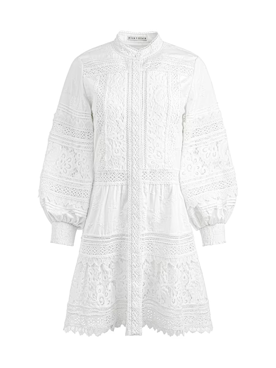 Cailin Embroidered Minidress | Saks Fifth Avenue