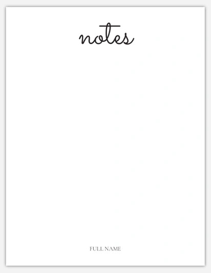 Notepads Templates | VistaPrint 