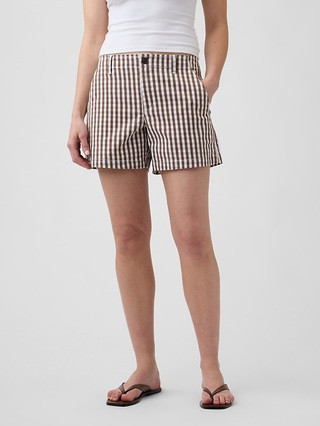 5" Mid Rise Downtown Khaki Shorts | Gap Factory