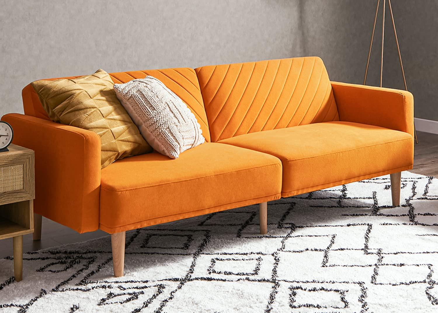 Apricot Velvet Futon | Amazon (US)