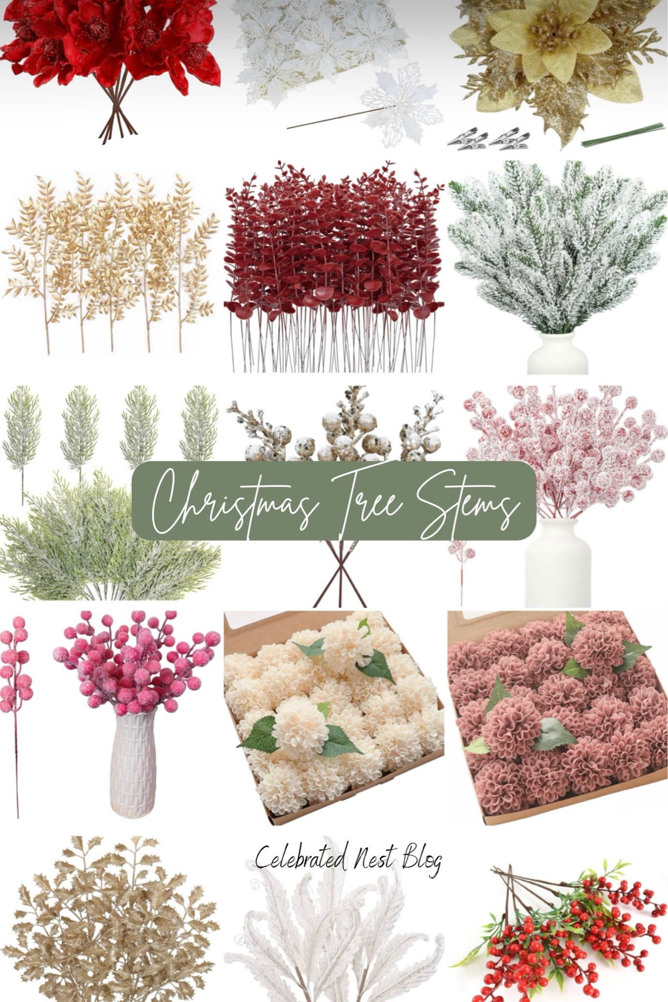 The Ultimate Christmas Tree Floral Picks Guide 🌲 | Shop My Favorite Holiday Stems Under $25 

#LTKSeasonal #LTKHoliday #LTKHome