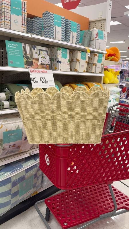 Last day to save 30% on Pillowfort! These new scalloped baskets are part of the deal! They’re sold out online but you can order them for store pick up if your stores have them available❤️