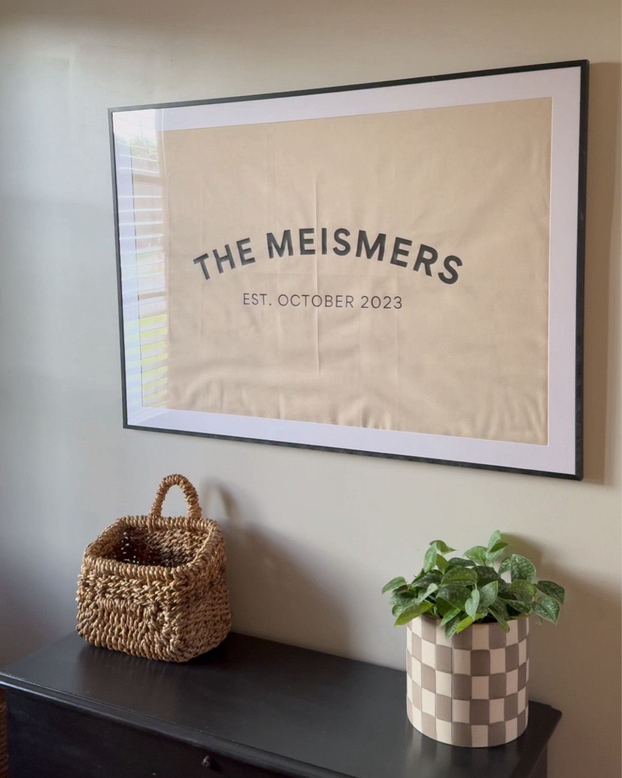 family flag | name banner | wedding gift | wedding present | wedding frame

#LTKwedding #LTKstyletip #LTKhome