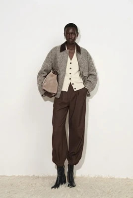 Dakota Tweed Baseball Jacket in Wool | Fabrique