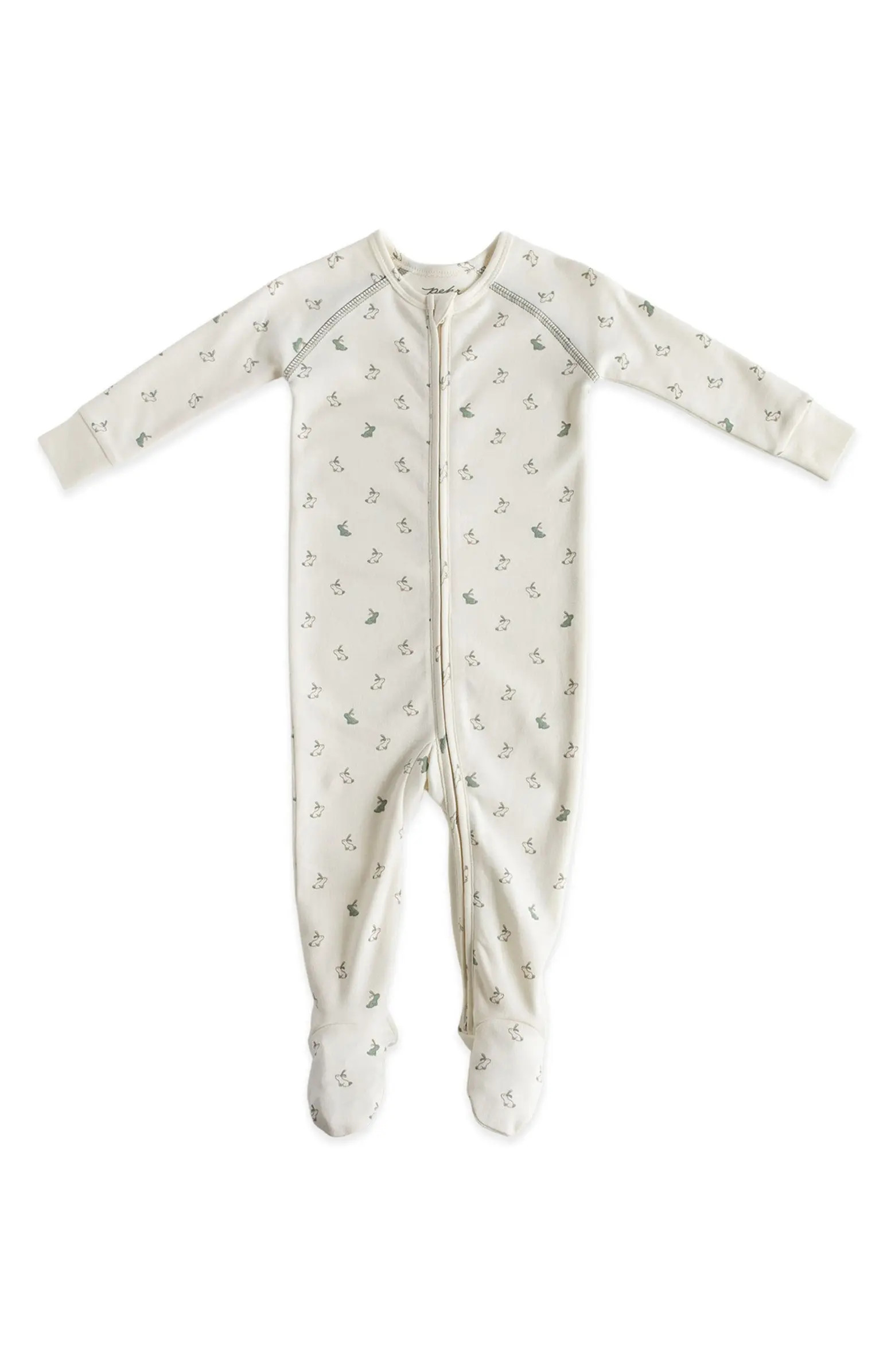 Hatchlings Zip Fitted One-Piece Organic Cotton Pajamas | Nordstrom