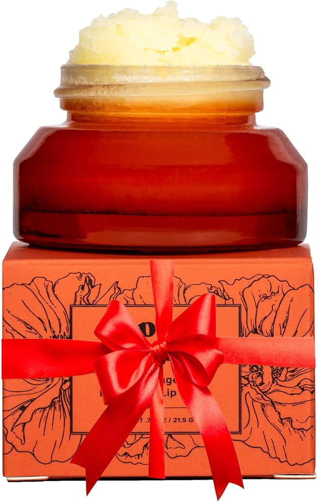 Poppy & Pout Natural Lip Scrub, Moisturizing Sugar Scrub for Dry Lips, Lip Scrubber Exfoliator wi... | Amazon (US)