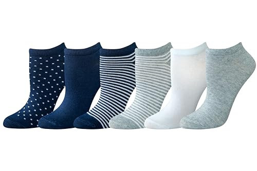 Amazon Essentials Women's Casual Low-Cut Ankle Socks, Lightweight, 6 Pairs, Navy, 6-9 | Amazon (US)