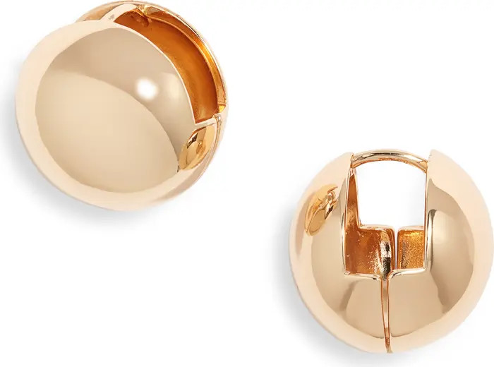 Open Edit Orb Huggie Hoop Earrings | Nordstrom | Nordstrom