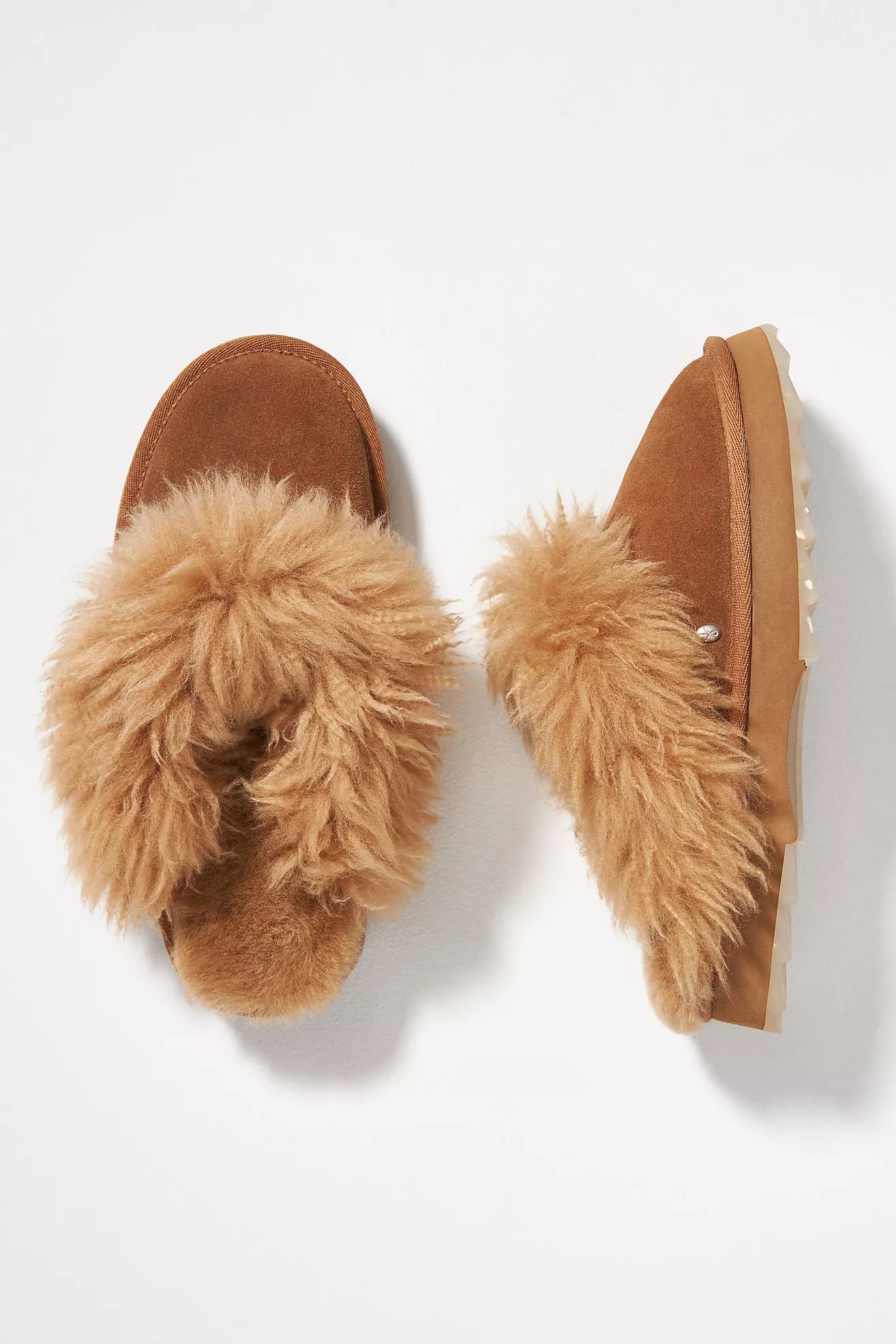 EMU Australia Jolie Sharky Curly Slippers | Anthropologie (US)