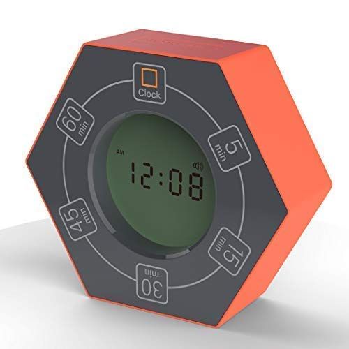 Znewtech Hexagon Digital Timer & Alarm Clock (Orange) | Amazon (US)