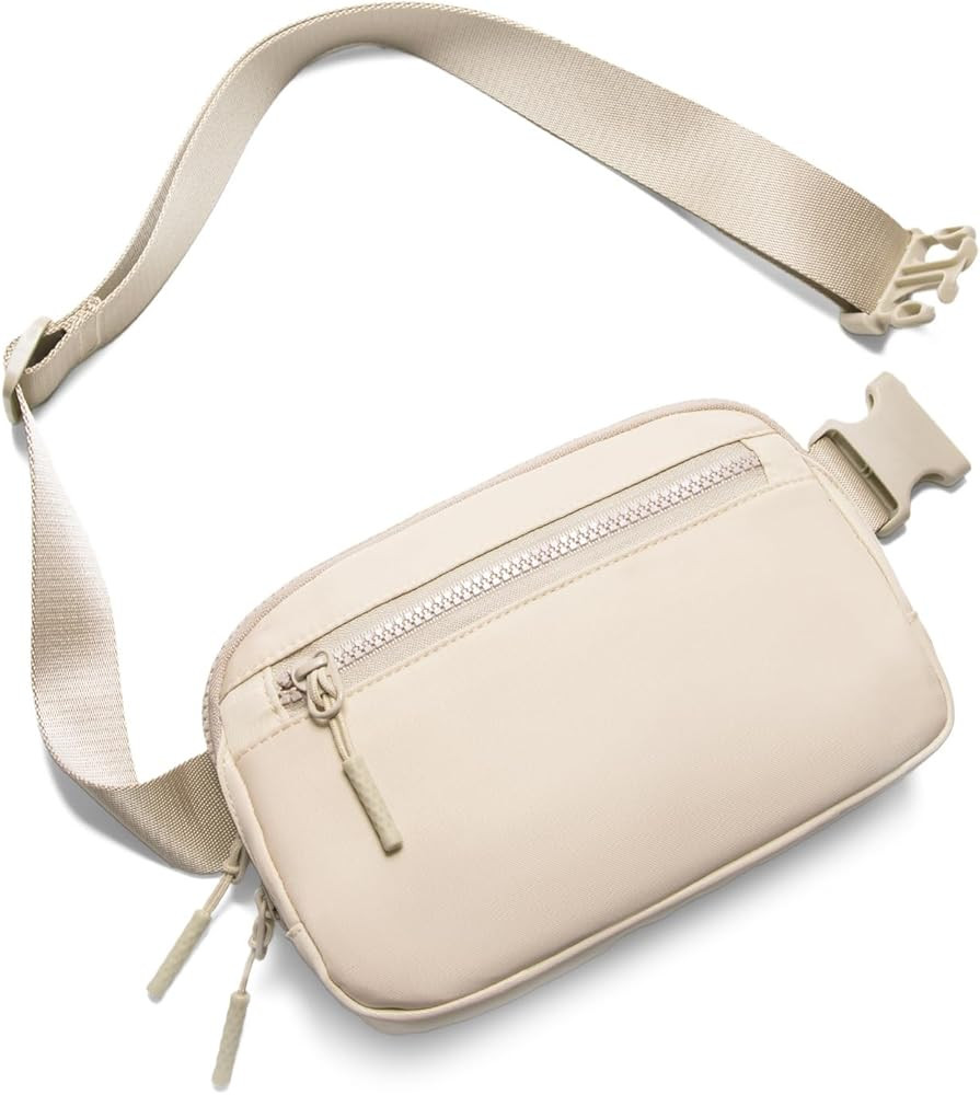 Fanny Pack Crossbody Bags for Women 1.5L Belt Bag with 3 Zipper Pockets Fashion Waist Packs Every... | Amazon (US)