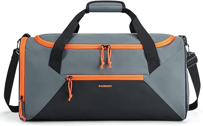 Gym Bag for Men, BAGSMART 36L Sports Duffle Bag, Lightweight Weekender Duffel Bag With Shoe Bag, ... | Amazon (US)