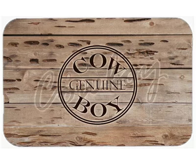 Caroline's Treasures Genuine Cow Boy Branded Glass Cutting Board | Wayfair North America
