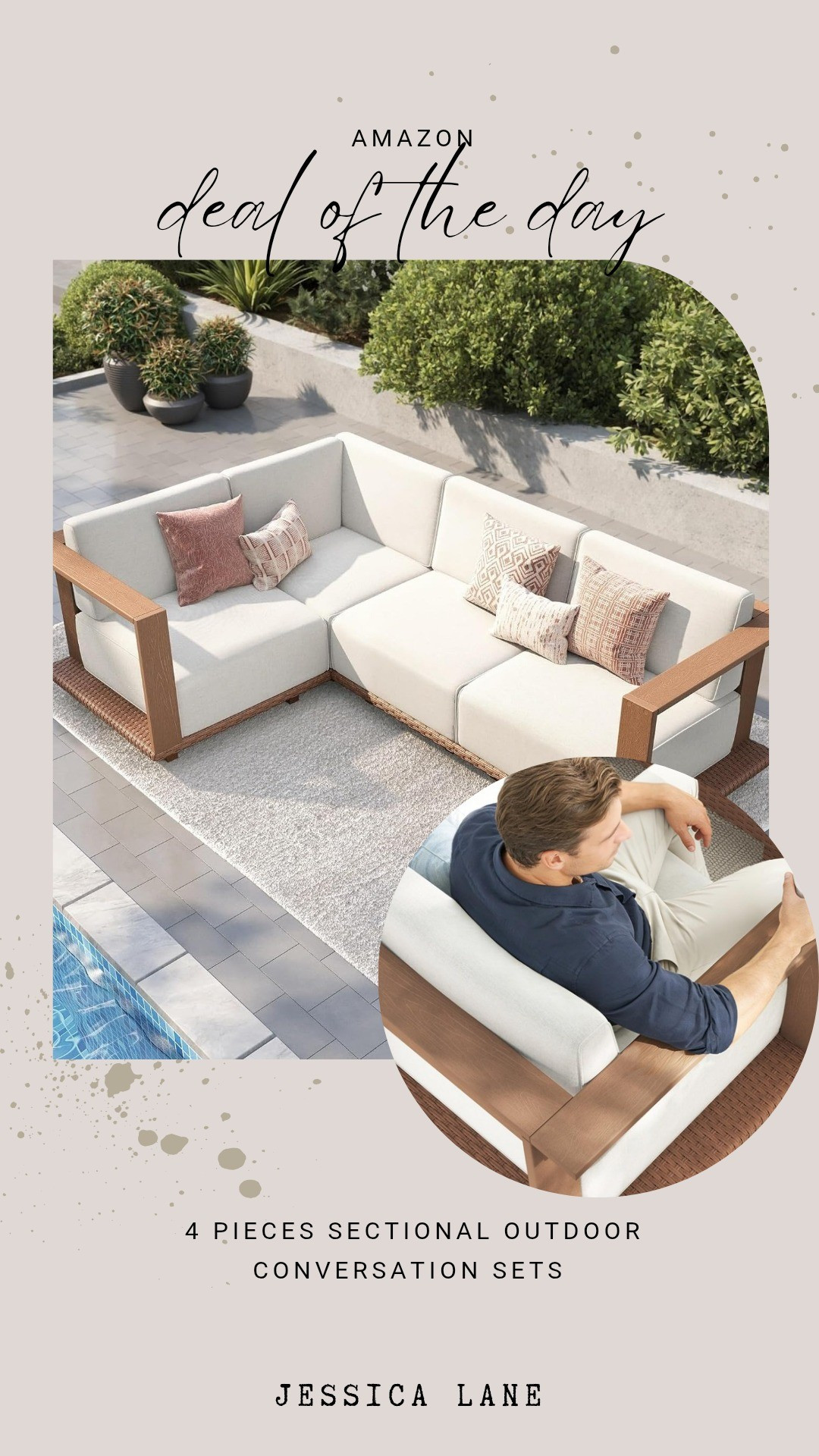 Upgrade your patio with this 4-piece sectional outdoor conversation set. It is the perfect spot for relaxing and entertaining all season long.#amazonhome #outdoorliving #patiofurniture #homedeals

#LTKSeasonal #LTKSaleAlert #LTKHome