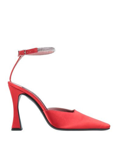 Les Petits Joueurs Woman Pumps Red Size 11 Textile fibers, Leather | YOOX (US)