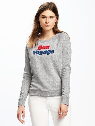 Relaxed French-Terry Sweatshirt for Women | Old Navy US