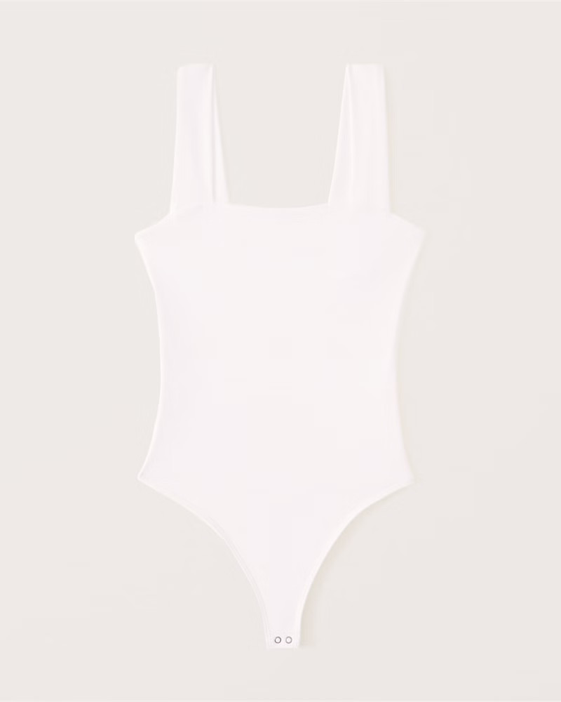Double-Layered Seamless Fabric Squareneck Bodysuit | Abercrombie & Fitch (US)
